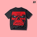 T-SHIRT OVER SIZED MARVEL GRAPHIC (BLACK SERIES) RED HULK