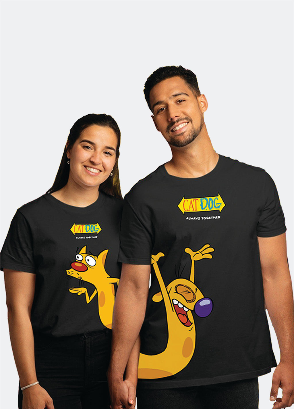 Purr & Woof Forever – Couple Combo – Matching T-Shirts