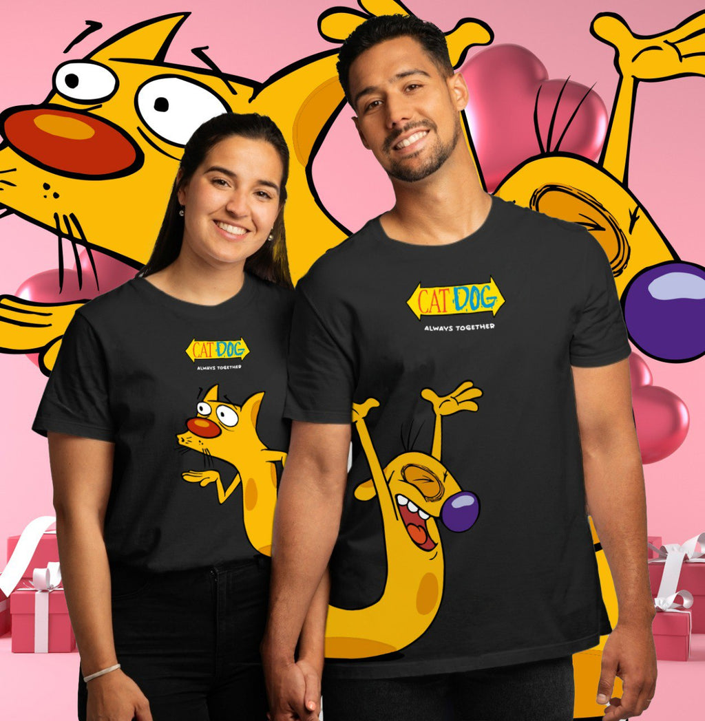 Purr & Woof Forever – Couple Combo – Matching T-Shirts