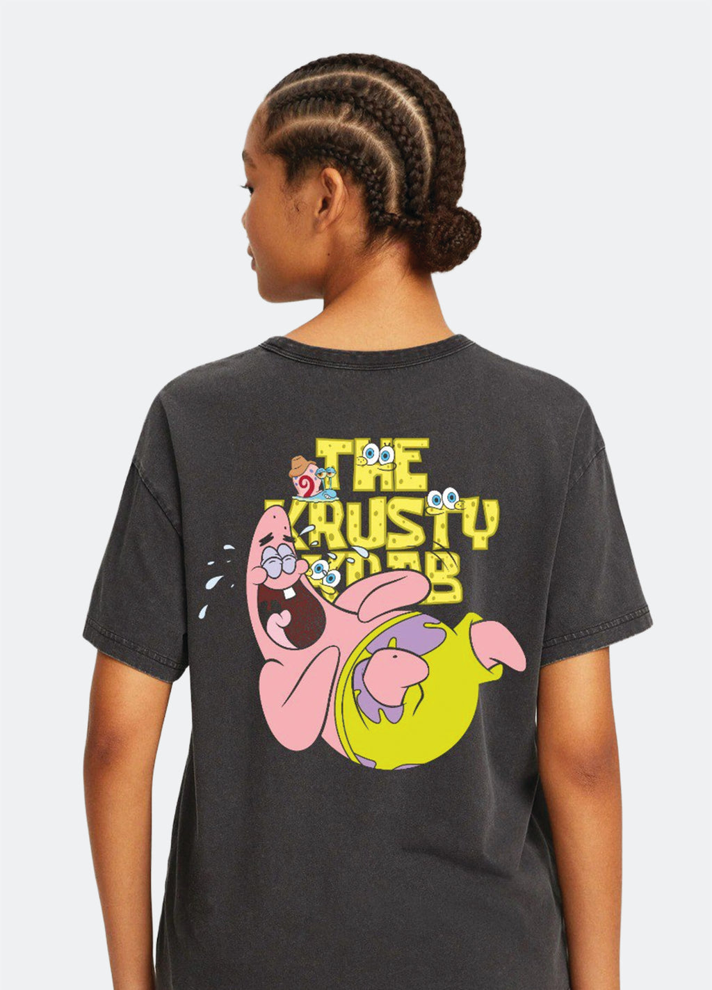 KRUSTY KRUB Premium Acid Wash Oversized Tees