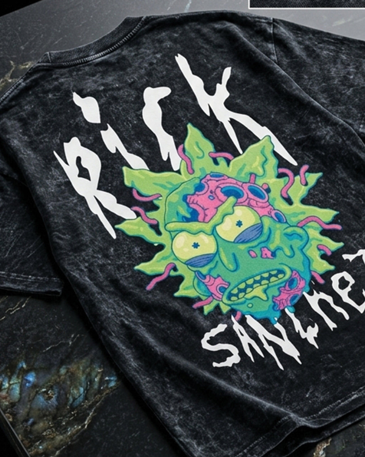 Rick Sanchez – Premium Acid Wash Oversized Tees