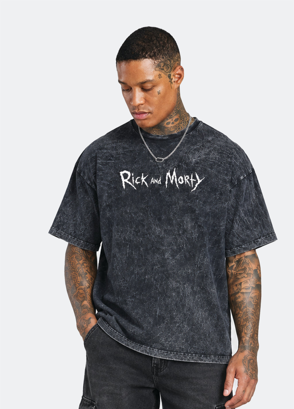 Rick Sanchez – Premium Acid Wash Oversized Tees