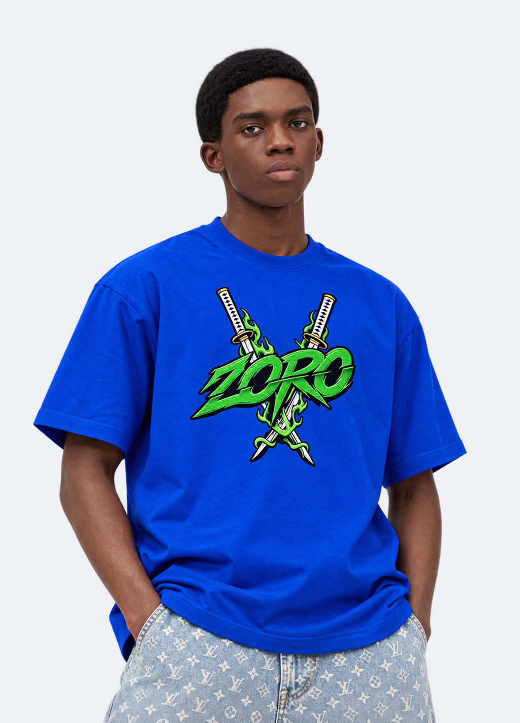 Roronoa Zoro Neon Warrior Tees