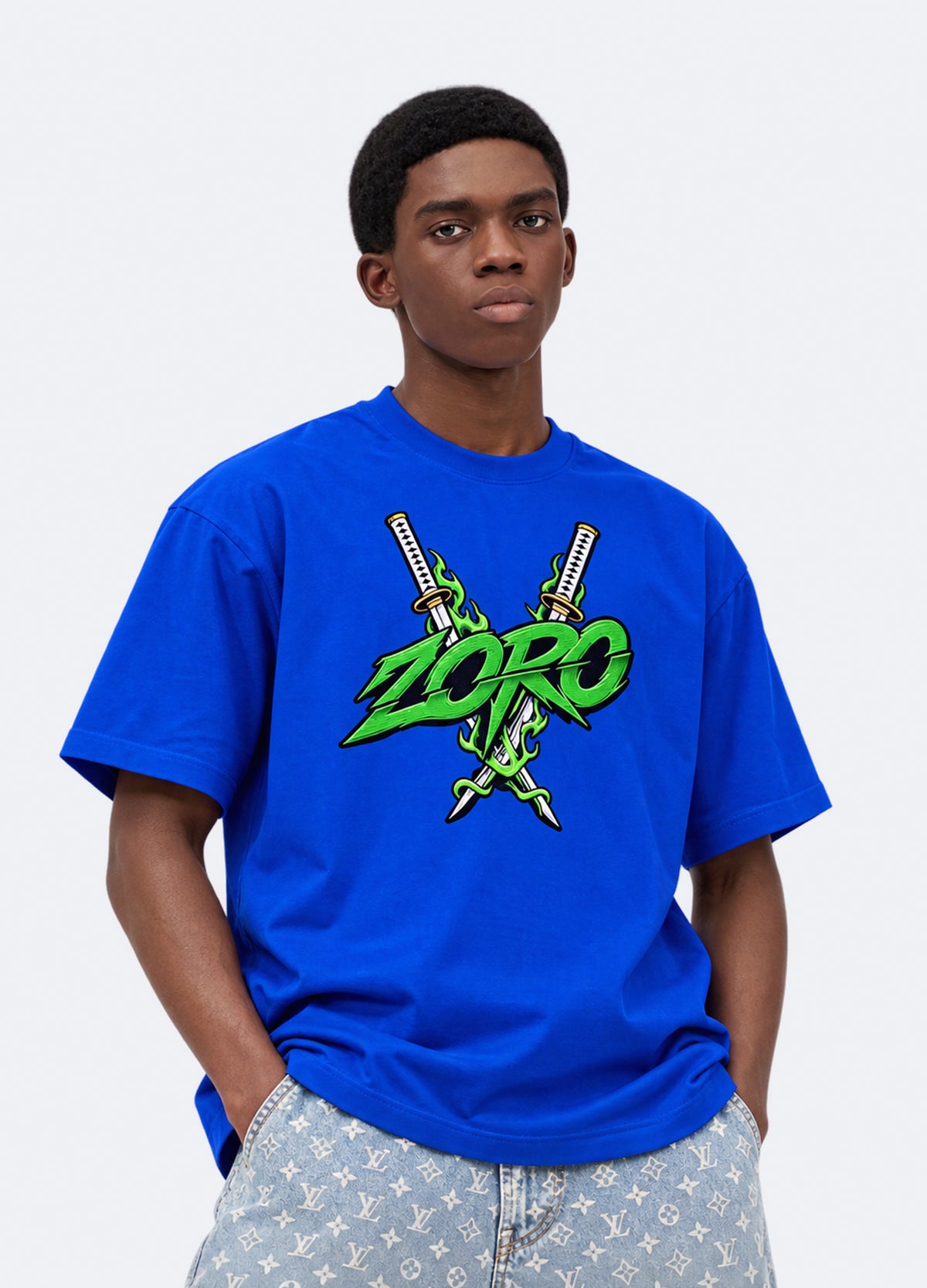 Roronoa Zoro Neon Warrior Tees