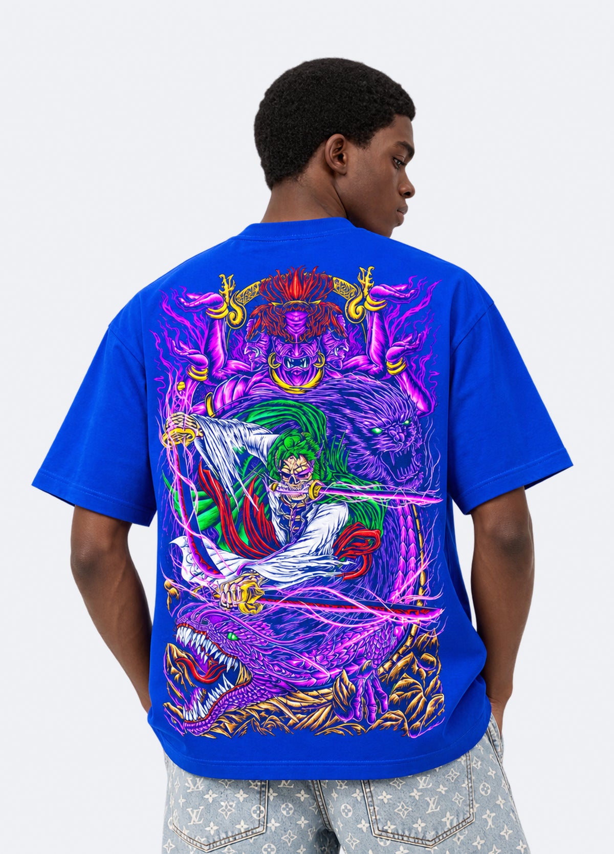Roronoa Zoro Neon Warrior Tees
