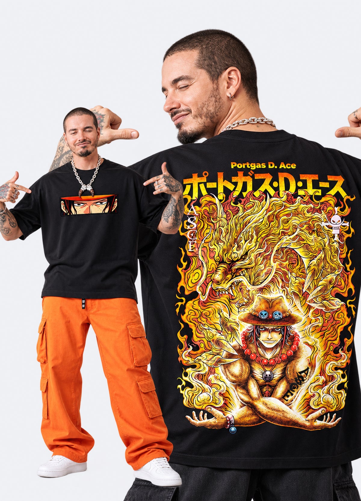 Portgas D. Ace Flame Tees