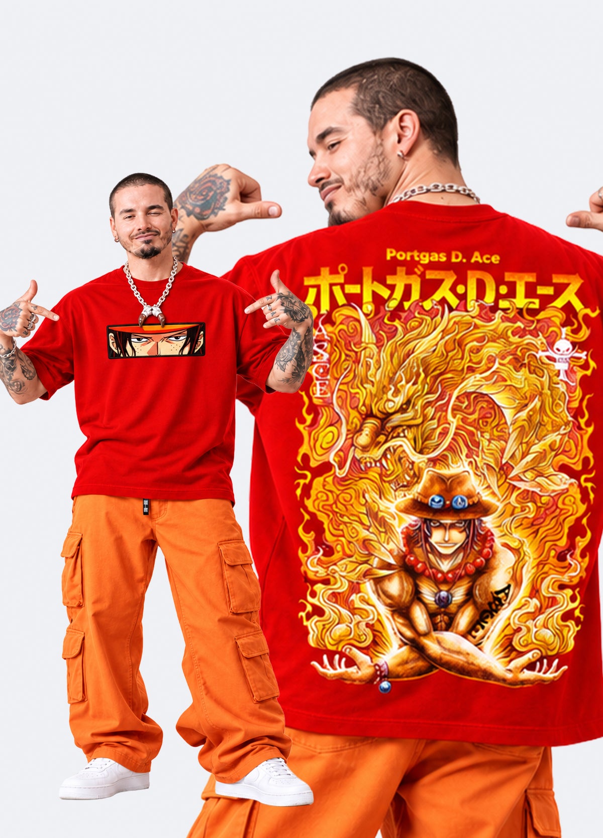Portgas D. Ace Flame Tees