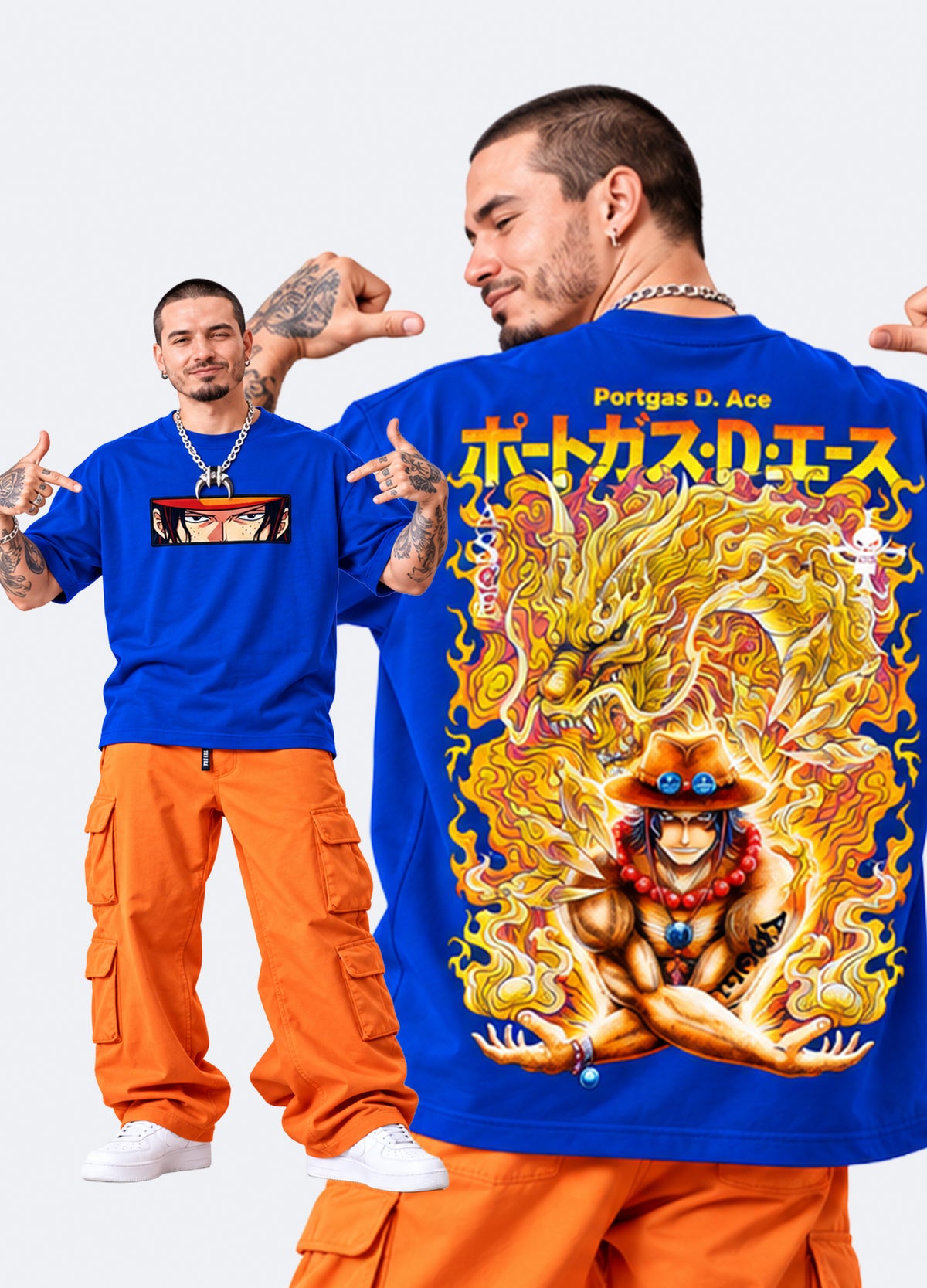 Portgas D. Ace Flame Tees